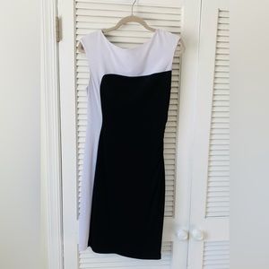 Connected Apparel Color Block Shift Dress Size 8
